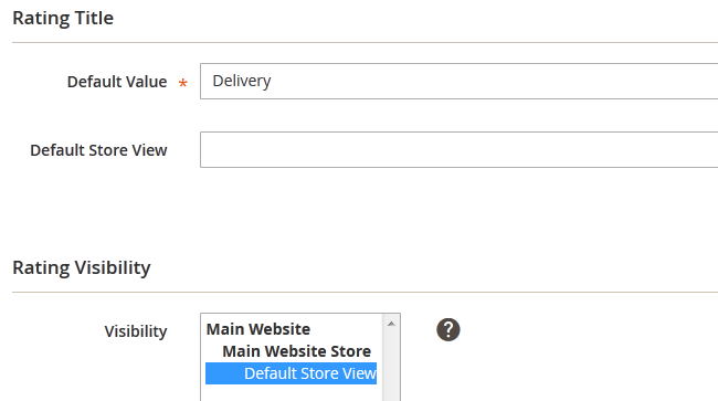 Configuring the Rating Criteria in Magento 2
