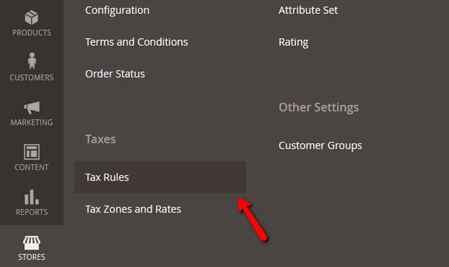 Adding a Tax Rule in Magento 2