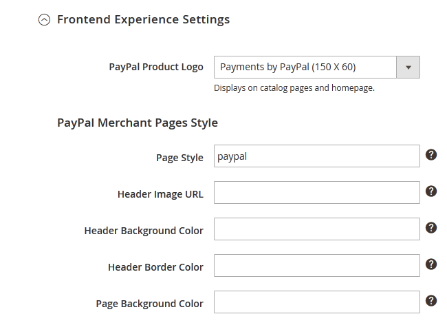 PayPal Express Checkout front-end looks