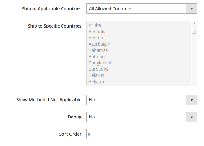 UPS Shipping Country Restriction in Magento 2