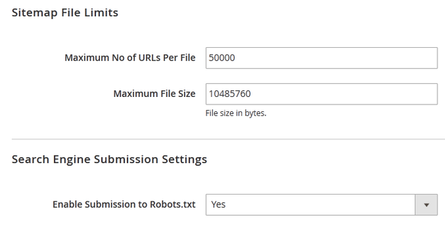 Limiting and sumbitting Sitemaps