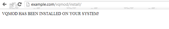 vqmod installed in opencart