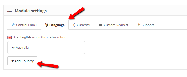 Adda new country for english visitors in OpenCart 2