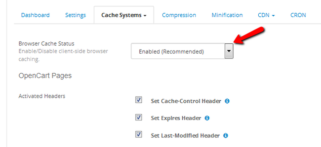 Enabling Browser Caching and PHP headers for your OpenCart 2 store