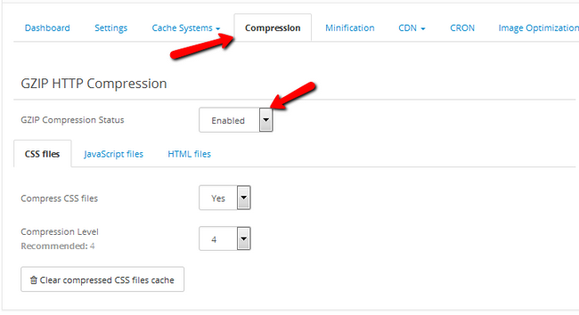 Enabling GZIP and Compression for CSS, JavaScript and HTML files