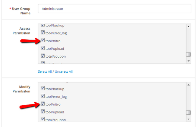 Enabling NitroPack Access and Modify Permissions