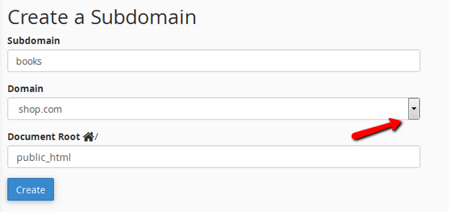 Creating a Subdomain in cPanel