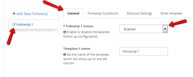 Enabling a follow up in OpenCart 2