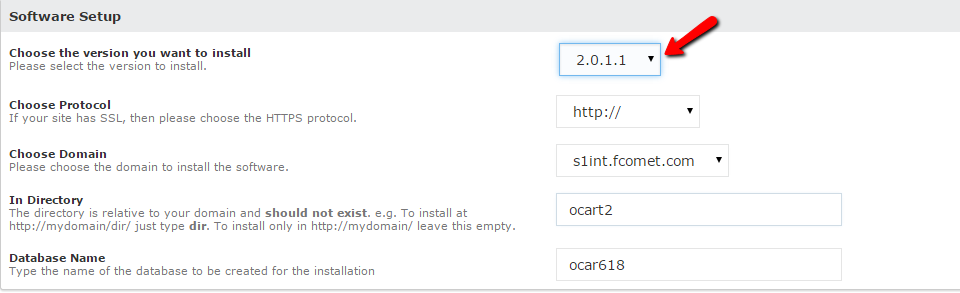 opencart 2 installation settings