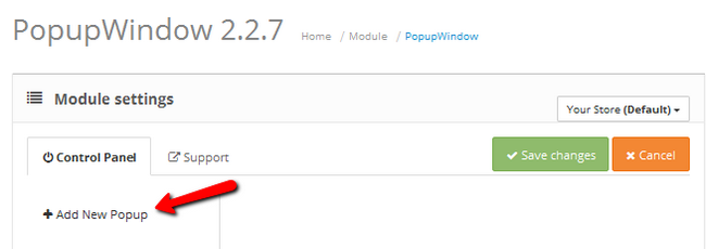 Adding a new Popup in your OpenCart 2 store
