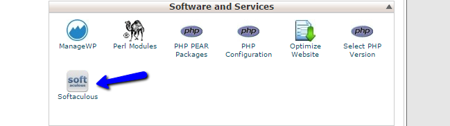 Access Softaculous in cPanel