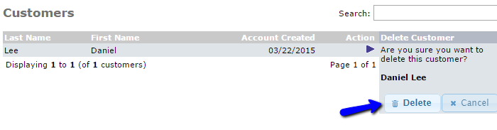 Delete Existing Customers in osCommerce