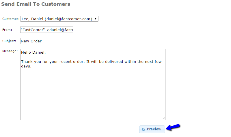 Email Existing Customer in osCommerce