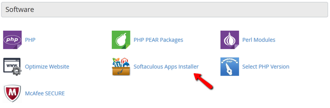 Access Softaculous Auto Installer
