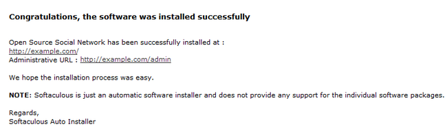 Open Source Social Network Successfully Installed
