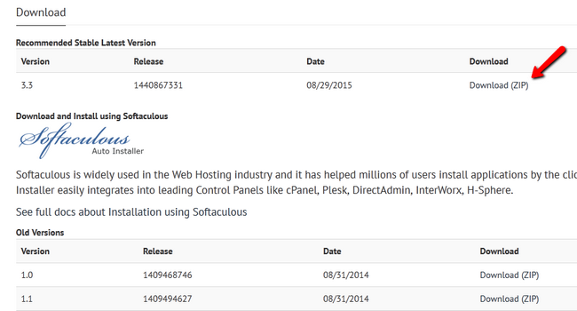 Downloading OSSN latest version