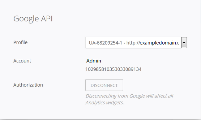 Configuring the Google API