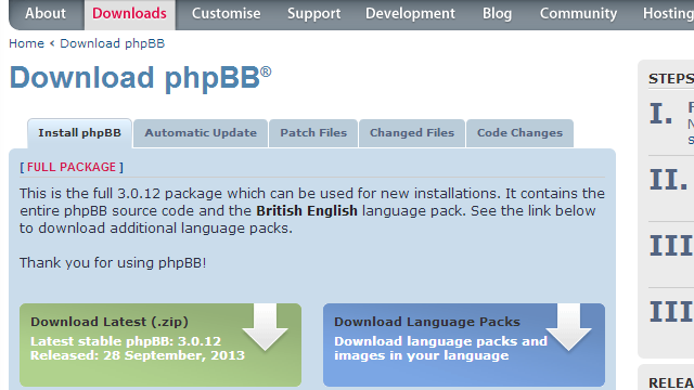 phpBB3-download-page