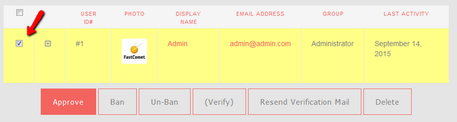 User Management in PHPFox Neutron