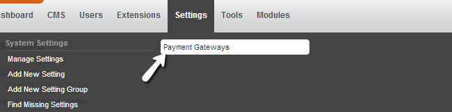 Access payment gatways feature in PHPFox