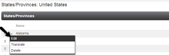 Edit state or a province in PHPFox
