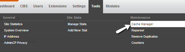 Access cache manager in PHPFox