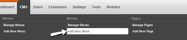 Add custom block in PHPFox
