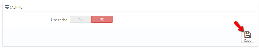 configuring the caching settings