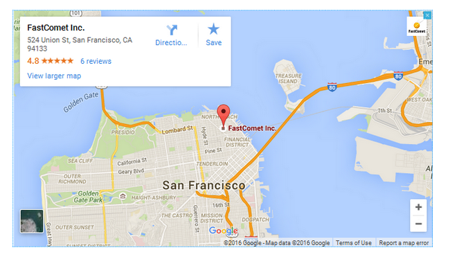 Adding a Google Maps location in Sitecake