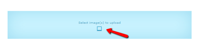Selecting the image for upload