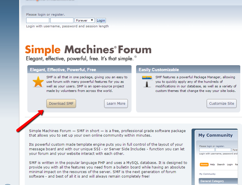 Download Simple Machines FOrum