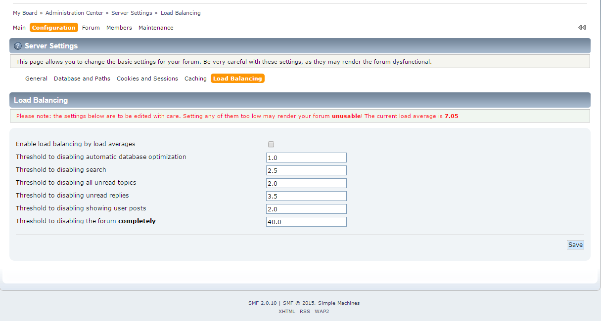 Load Balancing in SMF