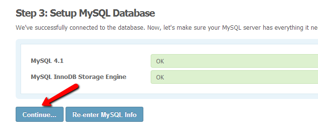 SocialEngine MySQL check