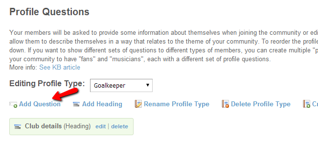 Add questions to profile types in SocialEngine