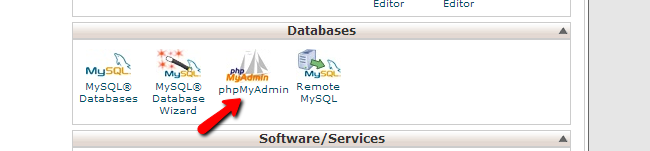 Access phpMyAdmin in cPanel