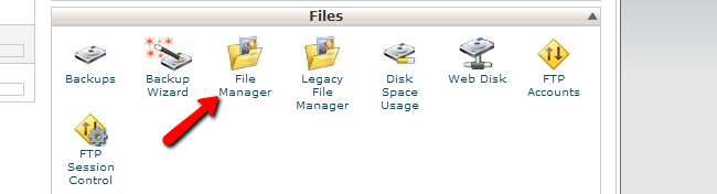 Access cPanel file manager