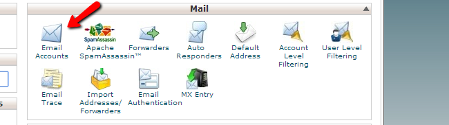 Review email accounts in cPanel