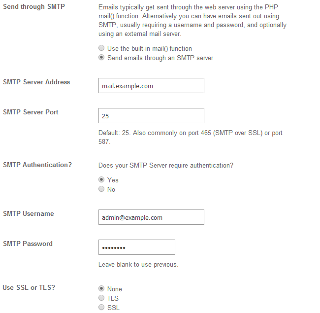 Configure SMTP in SocialEngine