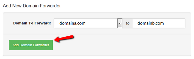 Adding a Domain Forwarder via the Client Area