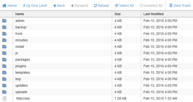 Subrion File Structure