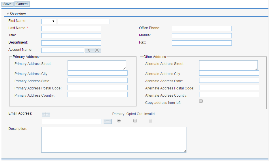 configuring the Overview settings