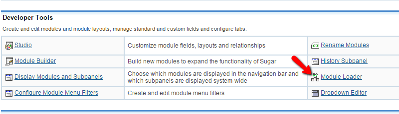 Accessing the module loader