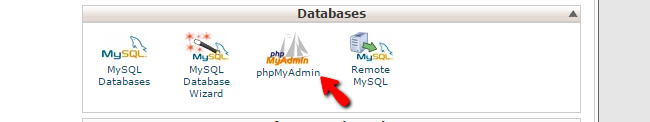 accessing phpMyAdmin