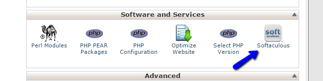 Access Softaculous via cPanel