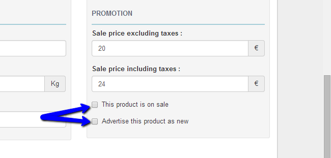 Promote or advertise product in Thelia