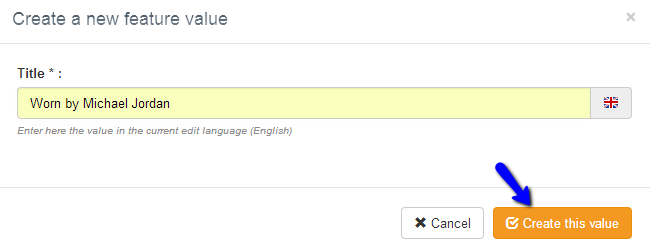 Edit product values in Thelia