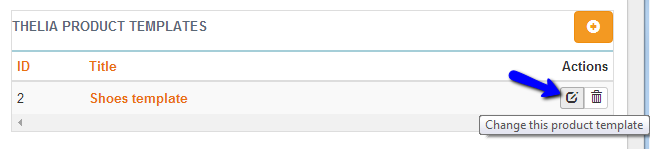 Edit existing product template in Thelia