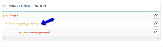 Use the shipping configuration feature in Thelia