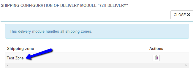 Apply module to existing shipping zones in Thelia