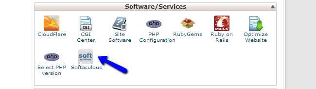 Access Softaculous via cPanel